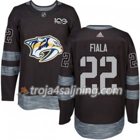 Nashville Predators tröja Kevin Fiala 22 1917-2017 100th Anniversary Adidas Svart Authentic - NHL Tröjor Herr